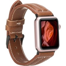 Marsilyan™- Apple Watch Uyumlu Deri Kordon 42-44-45MM Nm3-As2 Taba