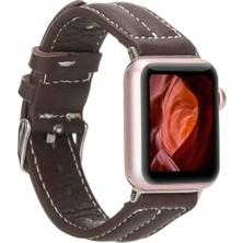 Marsilyan™- Apple Watch Uyumlu Deri Kordon 42-44-45MM Nm3-As3 Kahve