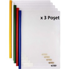 Bigpoint Sıkıştırmalı Rapor Dosyası 7mm - 5 Renk x 3 Poşet