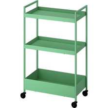 IKEA Modern Yeşil Banyo Servis Arabası 5X30 - Şık Banyo Aksesuarı - Kaliteli Modern Tasarım