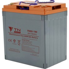 8 Volt, 190 (Ah) Jel Akü