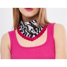 Deniz Accessories Zebra Desenli Fular