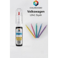 COLORGUARD Volkswagen L041 Siyah Rötuş Boyası ve 5'li Rötuş Çubuğu Hassas Uygulama Seti