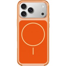 Marsilyan™-  Apple Iphone 17 Pro Max Vizima Animasyonlu Magsafe Kapak - Turuncu