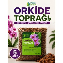 Plant Home Power Mix Orkide Toprağı 5 Litre – Cococips ve Çam Kabuğu Karışımı Profesyonel Orkide Toprak Karışımı