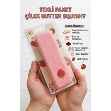 Vittuc Çilek Butter Squishy - Yavaş Yükselen Tereyağı Kıvamında Pembe Stres Oyuncağı