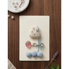 Happy Aksesuar Pofuduk Tavşan Topçuk Çilek Figürlü 3'lü Pens Toka Seti