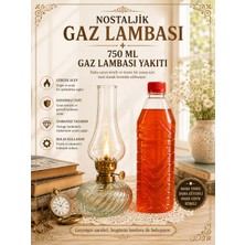 Plant-Home Nostaljik Vintage Gaz Lambası ve 750 ml Gaz Lambası Yakıtı Seti – Dekoratif Aydınlatma ve Kamp Lambası