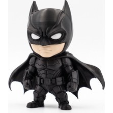 OmniPrint Studio 12 cm 3D Baskı Sevimli Batman Figürü - Siyah Pla Chibi Batman Maketi - & Kara Şovalye Vitrinlik ve Sergilik