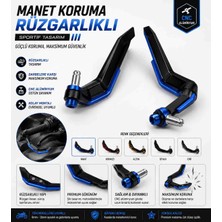 Vogs Motosiklet Manet Koruma Rüzgarlıklı  Elcik Manet Mavi