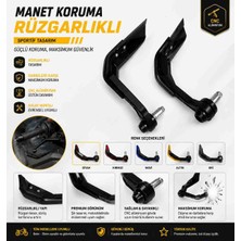 Vogs Motosiklet Manet Koruma Rüzgarlıkl Elcik Koruma Siyah