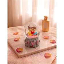 Mini Işıklı Love Tasarımlı Kar Küresi