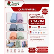 Trendol Fashion Life Pamuklu Lastikli Çarşaf Takım/ 2 Takım /çift Kişilik ( 2 Takım Satılmaktadır 2 Adet Çarşaf 4 Adet Yastık Kılıfı )