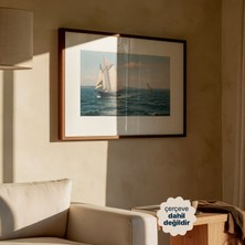 Persona Istanbul Artificial Collection "rüzgarın Rotası" - Vintage Yelkenli Posteri (Çerçevesiz)