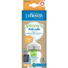 NW NessiWorld Geniş Ağız Anti Kolik Options+ Cam Biberon 150 ml