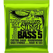 Happy Trend Ernie Ball Normal Slinky 5 Telli Nickel Wound Elektro Gitar Telleri, Ölçü 45-130