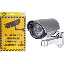 Happy Trend Lorex Caydırıcı Sahte Gece Görüşü Görünümlü Güvenlik Kamerası ve Pvc Kamera Uyarı Levhası