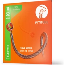 Happy Trend Pitbull Gold Seri Elektro Gitar Teli Set (11-52 Medium Top Heavy Bottom, Tekli Set)