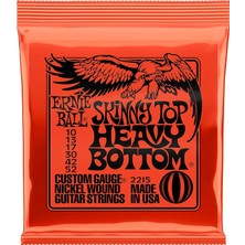 Happy Trend Ernie Ball P02215 Skinny Top Heavy Bottom 10-52 Elektro Gitar Teli