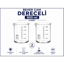 Labolist Beher Cam Dereceli 800 ml  2 Adet