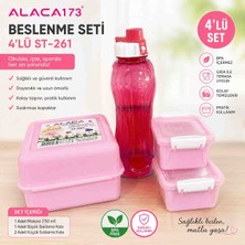 Ness Global 4’lü Beslenme Seti – Matara ve Saklama Kabı Seti – Okul, Iş, Piknik ve Günlük Kullanım