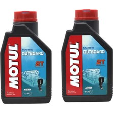 Hızlı Balık Motul Marine Outboard 2t 2 Zamanlı Tekne Motor Yağı 1 Lt 2 Adet