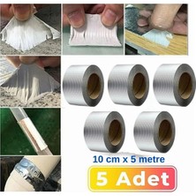 Azrlya 5 Li Su Geçirmez Çatlak Bandı 10CM 5m Yüksek Sıcaklık Dayanıklı Çatı Boru Duvar Onarım Çamur Bant ( Lisinya )
