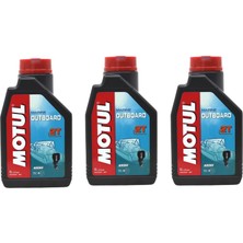 Hızlı Balık Motul Marine Outboard 2t 2 Zamanlı Tekne Motor Yağı 1 Lt 3 Adet
