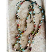 By Song Atelier Karışık Doğaltaş Kolye