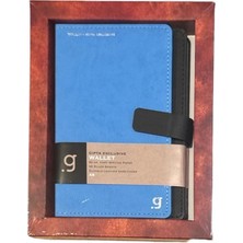 Gıpta Wallet Iplik Dikişli Sert Deri Kapak A5 96YP. Kutulu Çizgili Defter 8517 - Tekli