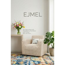 Ejmel Jakar Kumaş Leke Tutmaz Yıkanabilir Tek Kişilik ve 3 Kişilik Esnek Koltuk Kılıfı Koltuk Örtüsü Kanepe Kılıfı Çekyat Kılıfı  - Su Yolu Desenli Bajyer Kılıfı Bajyer Örtüsü