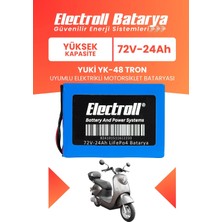 Electroll Yuki Yk-48 Tron Batarya (Yüksek Kapasite) Lifepo4 72V 24AH Elektrikli Motosiklet Bataryası