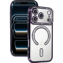 HemenGo BZS7896 iPhone 17 Pro Joke Simli Magneticsafe Kılıf - Derin Mor HMNG8632