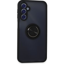 HemenGo BZS7896 Galaxy M34 5g Kılıf Montreal Yüzüklü Silikon Kapak - Siyah HMNG8632