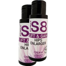 HemenGo BZS7896 Stımul8 (S8) 2 Adet Kalçaşekillendirici Bakım Kremi Bay Bayan Krem 60 ml HMNG8632