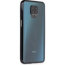 HemenGo BZS7896 Redmi Note 9 Pro Kılıf Razer Lensli Silikon - Siyah HMNG8632