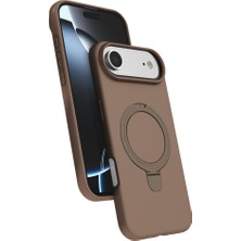 HemenGo BZS7896 iPhone 17 Air Regal Magsafe Standlı Kapak - Çöl Titanyum HMNG8632