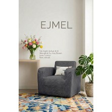 Ejmel Jakar Kumaş Leke Tutmaz Yıkanabilir Tek Kişilik ve 3 Kişilik Esnek Koltuk Kılıfı Koltuk Örtüsü Kanepe Kılıfı Çekyat Kılıfı  - Su Yolu Desenli Bajyer Kılıfı Bajyer Örtüsü