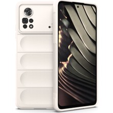 HemenGo BZS7896 Poco X4 Pro 5g Kılıf Optimum Silikon - Krem HMNG8632