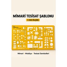 Artscholar 1:100 Mimari Şablon, Mobilya Tesisat Şablonu
