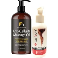 HemenGo BZS7896 M3 Naturals Anti-Cellulite Massage Oil 240 ml Masaj Yağı + Varison 120 ml Kremi HMNG8632