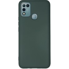 HemenGo BZS7896 Hot 10 Play Kılıf Nano Içi Kadife Silikon - Koyu Yeşil HMNG8632