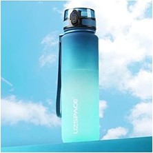 TeknoKapsül 1000ML Büyük Boy Çift Renk Softtouch Ff Collection Tritan Su Matarası Mavi-Turkuaz