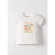 Nk Smiling Tshirt 31600 Ekru Mavi