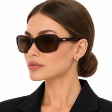 Exeline COL 140 Premium Seri Polarize Kadın Güneş Gözlüğü-Polarize-UV400-Anti Refle 3lü Koruma 58*15*145 Ekartman
