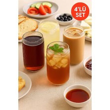 Medushop 4 Adet Borosilikat Sunum Bardağı, Kahve Bardağı, Isı Dayanıklı Bardak (500 Ml) Coollime