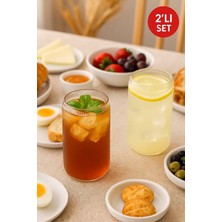 Medushop 2 Adet Borosilikat Sunum Bardağı, Kahve Bardağı, Isı Dayanıklı Bardak (500 Ml) Coollime