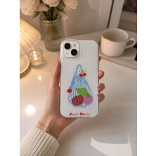 Aksesuarda iPhone 13 / 14 Uyumlu Renkli Desenli Telefon Kılıfı  Şeffaf Esnek Kenarlı Darbe Emici Koruyucu Tasarım