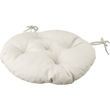 Hobiurun Dış Mekan Sandalye Minderi, Açık Gri-Bej, 35 cm