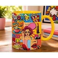 Aion Casa Aıon Casa Renkli Pop Art Kupa Bardak
